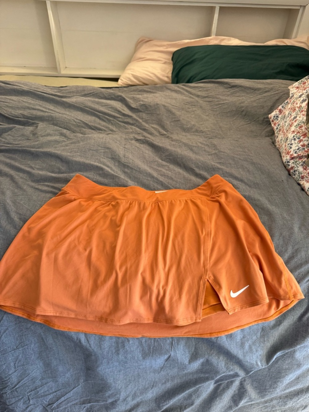 Nike Orange Dri-FIT Athletic Skort